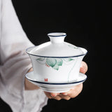 Gaiwan en Porcelaine <br> Peint à la main 200ml