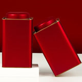 Boîte à Thé en Métal <br> Double Couvercle
