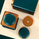 Boîte à Thé en Métal <br> Double Couvercle
