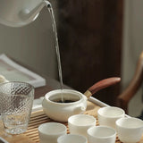 Théière Japonaise <br> Blanche Moderne 180ml
