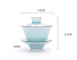 Gaiwan Porcelaine <br> Coloré 140ml