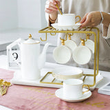 Théière Blanche en Porcelaine <br> Service 850ml