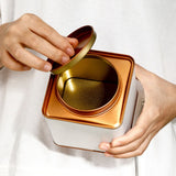 Boîte à Thé en Métal <br> Double Couvercle