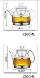 Théière en Verre à Vapeur <br> Induction 1,2L