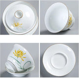 Gaiwan en Porcelaine <br> Peint à la main 200ml