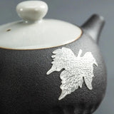 Théière en Céramique <br> Noire et Blanche 160ml