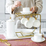 Service à Thé Porcelaine Blanche