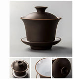 Théière Chinoise <br> Gaiwan Argile 120ml