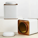 Boîte à Thé en Métal <br> Double Couvercle