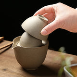 Théière Chinoise <br> Gaiwan en Terre 200ml
