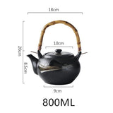 Théière en Céramique <br> avec Anse Bambou 640-800ml
