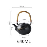 Théière en Céramique <br> avec Anse Bambou 640-800ml