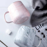 Tasse Marbre <br> Rose ou Gris 380ml