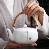 Théière en Porcelaine <br> Motif Japonais 680ml