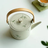 Théière en Porcelaine <br> Anse Bois 420ml