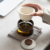 Théière de Voyage en Verre <br> Service 3 tasses 220ml