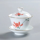 Gaiwan en Porcelaine <br> Peint à la main 200ml