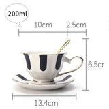 Théière en Porcelaine Blanche <br> à Pois ou Rayures 850ml