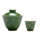 Théière en Porcelaine <br> Gaiwan émeraude 150ml