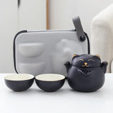 Théière Nomade avec Tasses <br> Chat 200ml