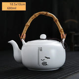 Théière en Porcelaine <br> Motif Japonais 680ml