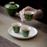Théière en Porcelaine <br> Gaiwan émeraude 150ml