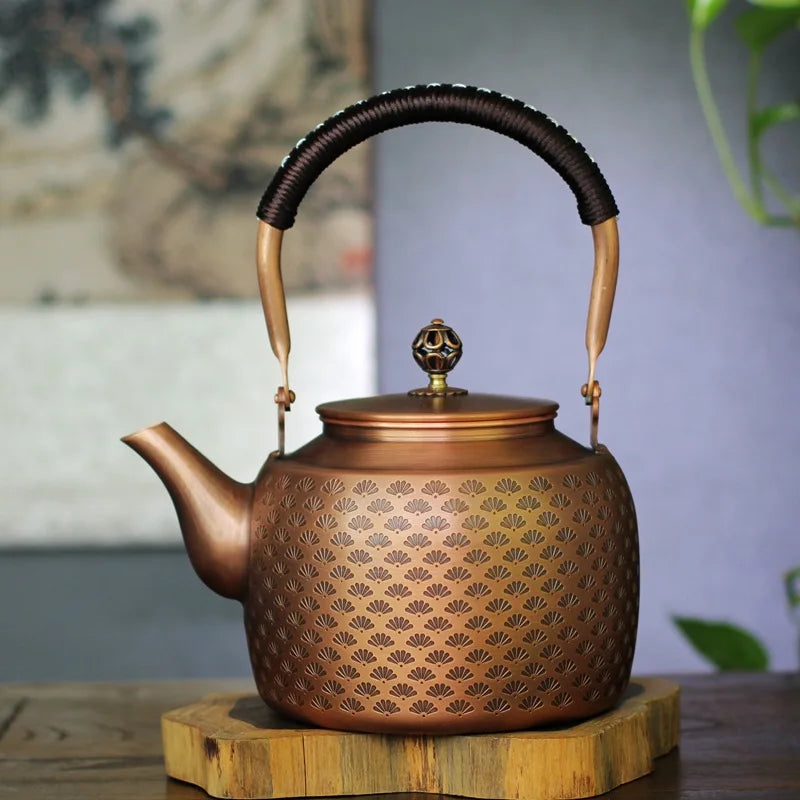 Jolie Théière En Cuivre – Très Bel état, Authentique Et Décorative