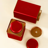 Boîte à Thé en Métal <br> Double Couvercle
