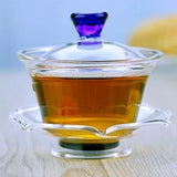 Théière Chinoise <br> Gaiwan en Verre Coloré 170ml