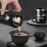 Gourde en Verre avec Infuseur Tasse <br> 520ml (400+120ml)