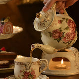 Théière Anglaise Vintage <br> Fleur