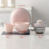 Théière Nomade Rose <br> Porcelaine 140ml ou Verre 90ml