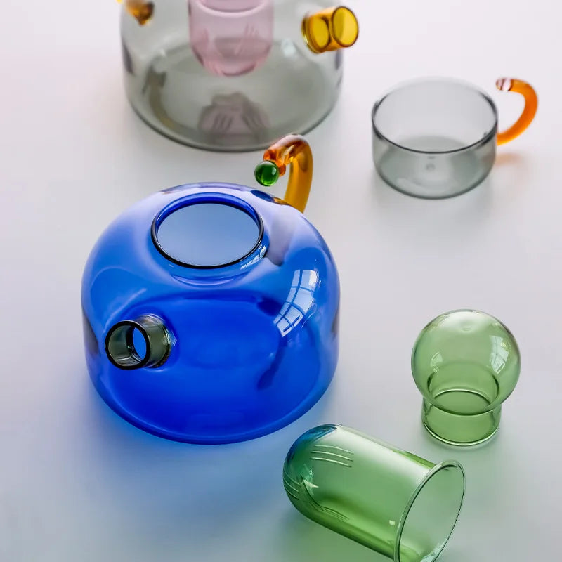 Ehugos Théière En Verre Borosilicaté 1500 Ml – Avec Infuseur Amovible Ultra-Fin, Parfaite Pour Thé & Infusions