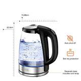 Bouilloire Electrique en Verre <br> Sans Fil 2L