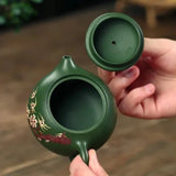 Théière Yixing Verte <br> et tasses 180ml