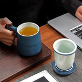 Mug avec Filtre et Couvercle <br> Scandinave 350ml