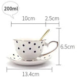 Théière en Porcelaine Blanche <br> à Pois ou Rayures 850ml