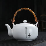 Théière Porcelaine Blanche et noire