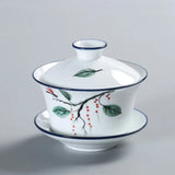 Gaiwan en Porcelaine <br> Peint à la main 200ml