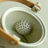 Théière en Porcelaine <br> Anse Bois 420ml