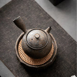 Théière en Grès Vintage <br> +/- réchaud 150ml