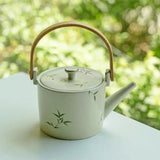 Théière Porcelaine Anse Bois