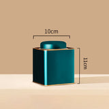 Boîte à Thé en Métal <br> Double Couvercle