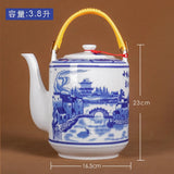 Théière en Porcelaine <br> Grosse 2L à 3.8L