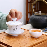 Tasse Théière en Porcelaine <br> Gaiwan 160ml