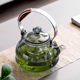 Bouilloire et Théière en Verre <br> Double Filtre 1L