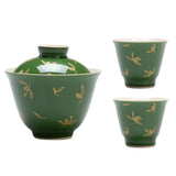 Théière en Porcelaine <br> Gaiwan émeraude 150ml