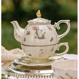 Théière Solitaire <br> Porcelaine Anglaise 400ml