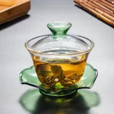 Théière Chinoise <br> Gaiwan en Verre Coloré 170ml