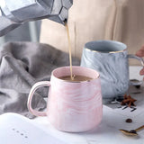 Tasse Marbre <br> Rose ou Gris 380ml